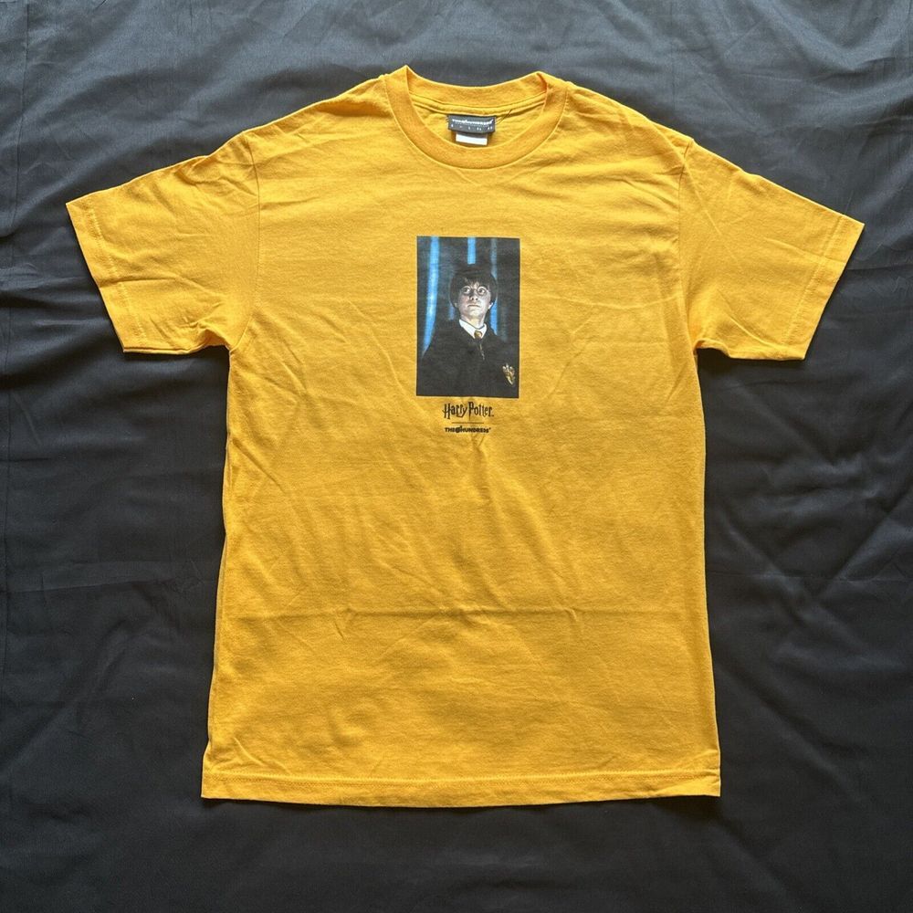 The Hundreds x Harry Potter T Shirt Men Medium Yellow DANIEL RADCLIFFE Photo - Picture 1 of 4